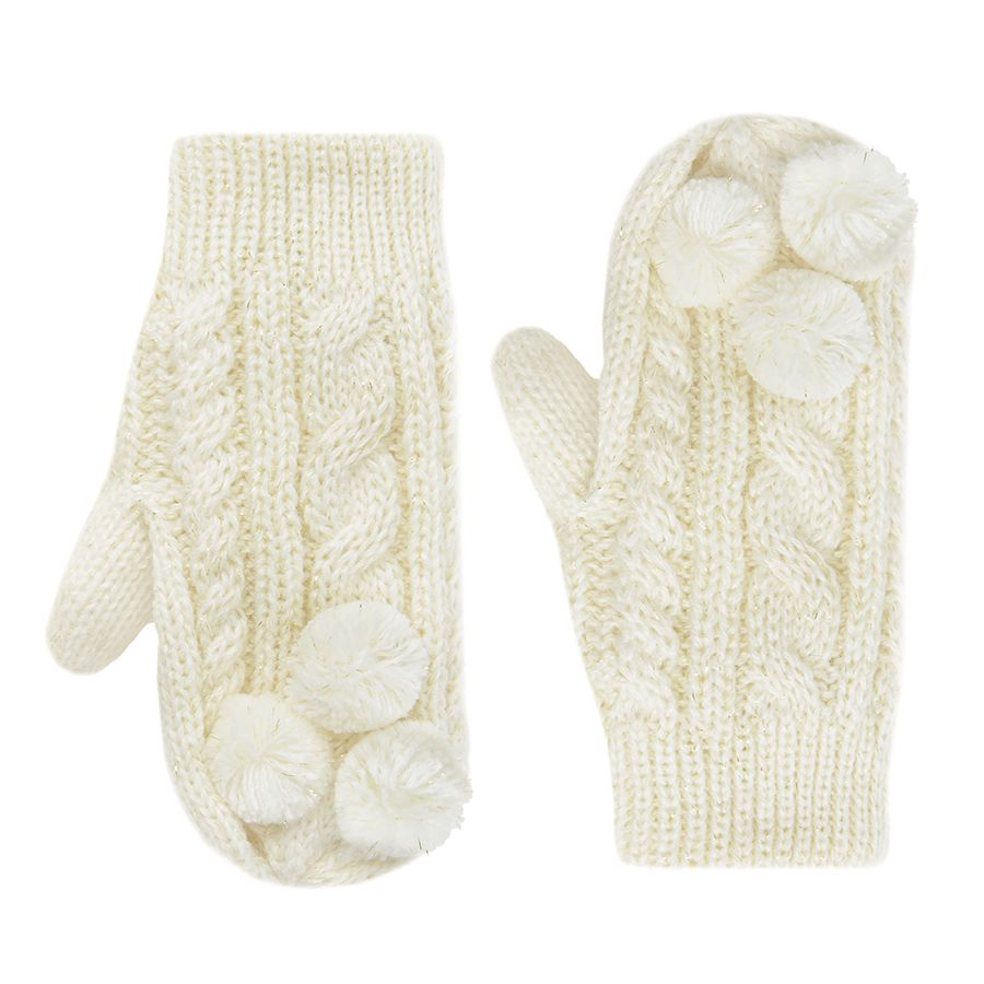 Ecru mittens