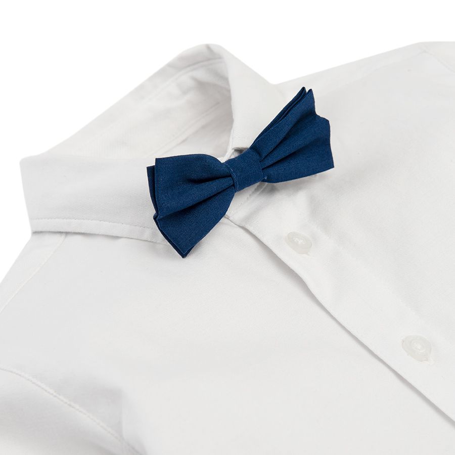Shirt with bow tie