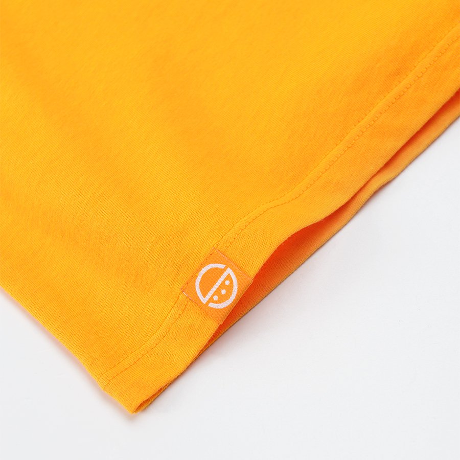 Yellow sleeveless blouse with chest pocket
