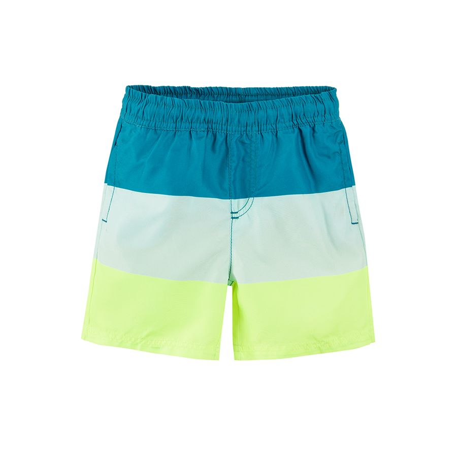 striped swimming shorts with UV+50