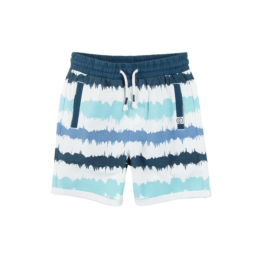 Shorts with cord in shades of blue