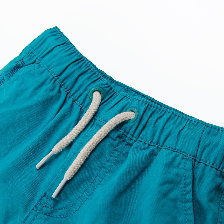 Blue shorts with cord
