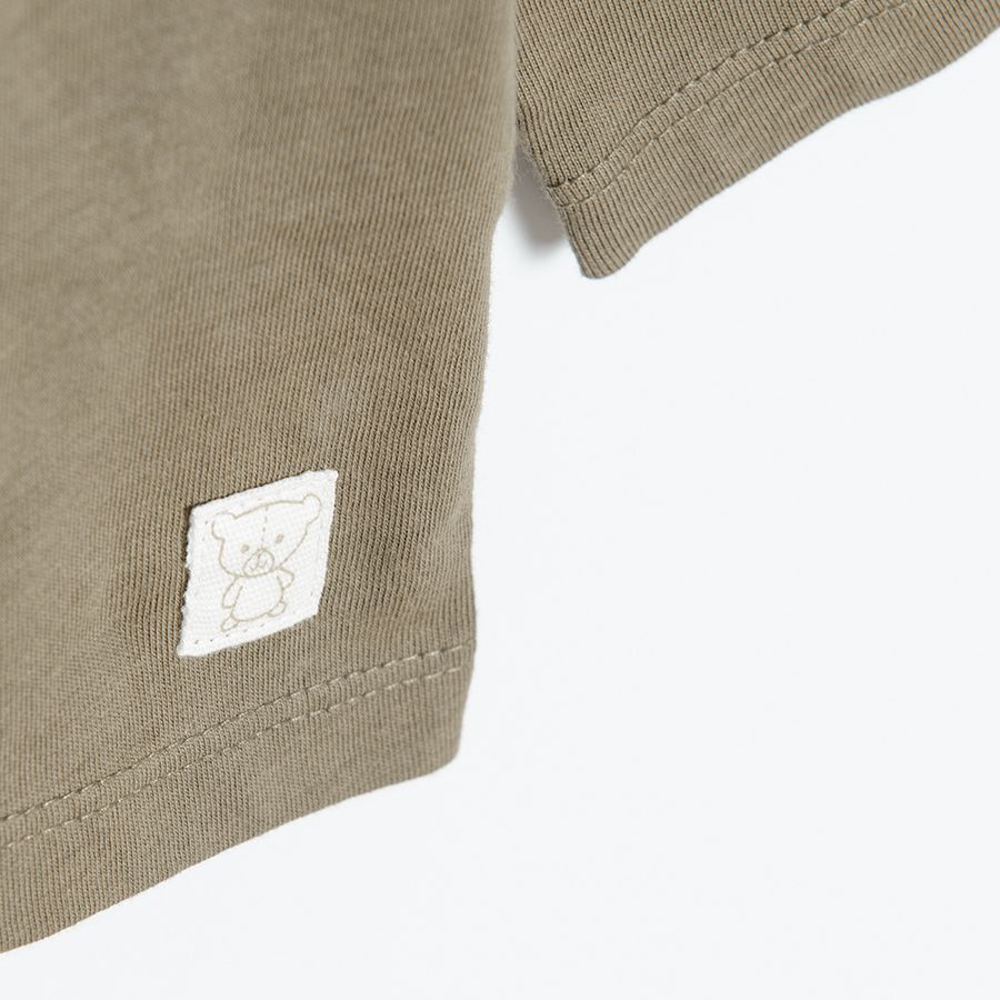Olive long sleeve blouse