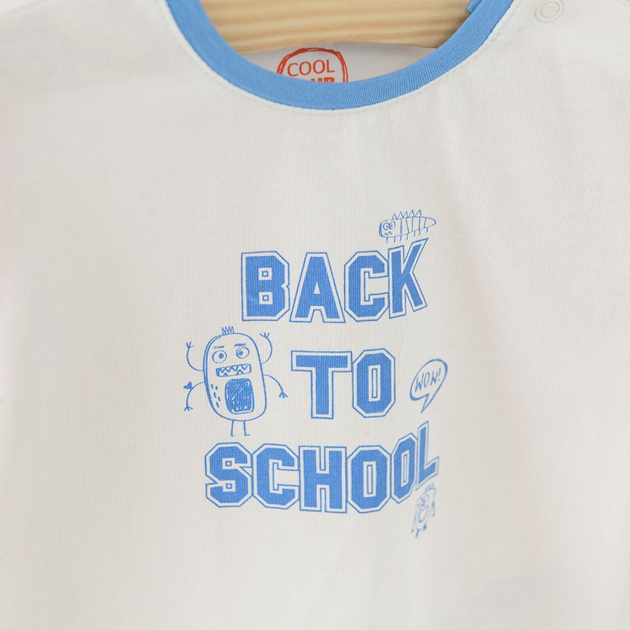 Multiple design Bsck to School long sleeve blouses 3 pack