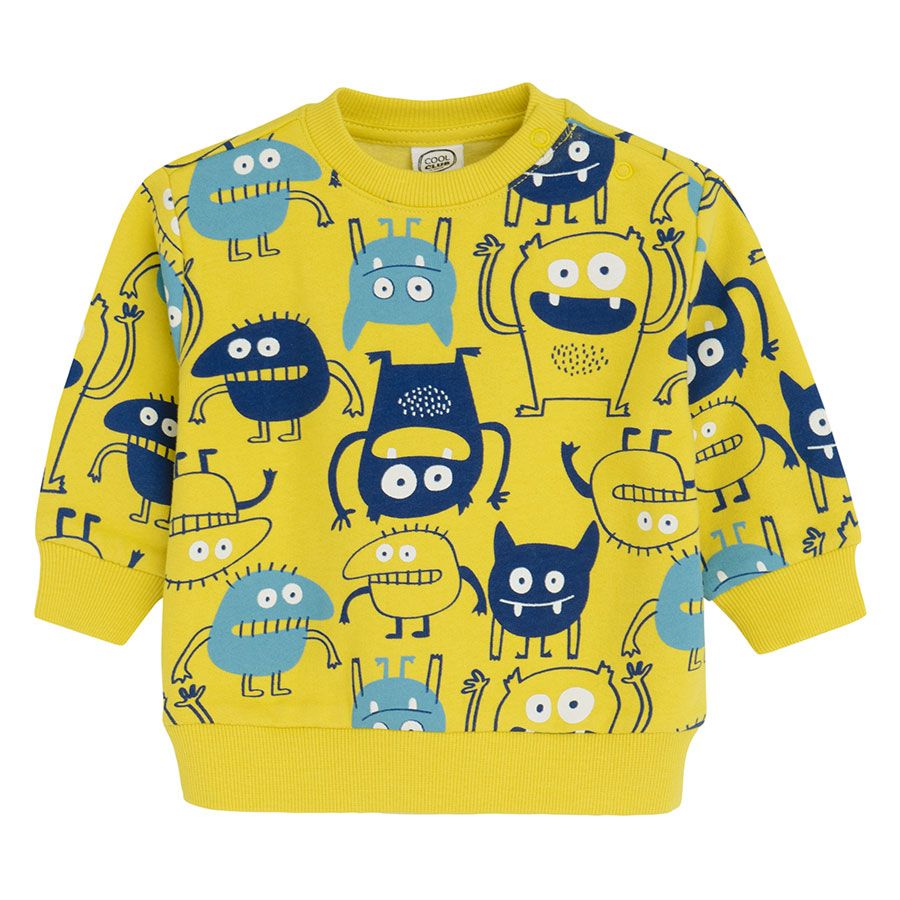 Jogging set with funny monsters print