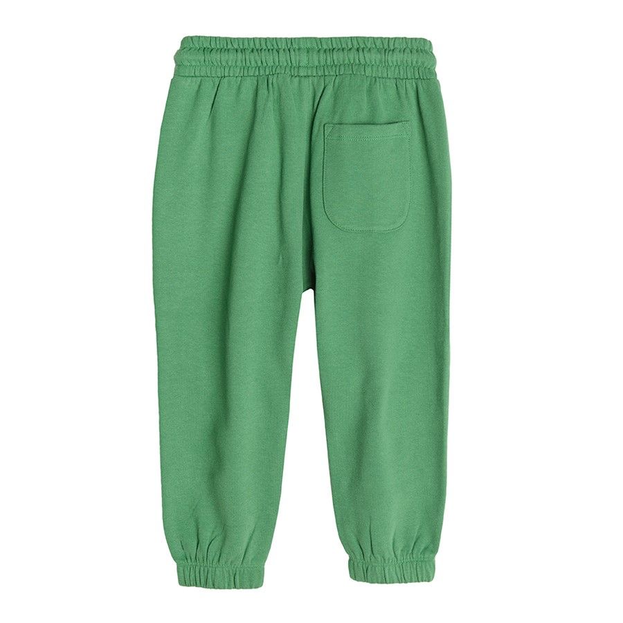 Green with cord jogging pants
