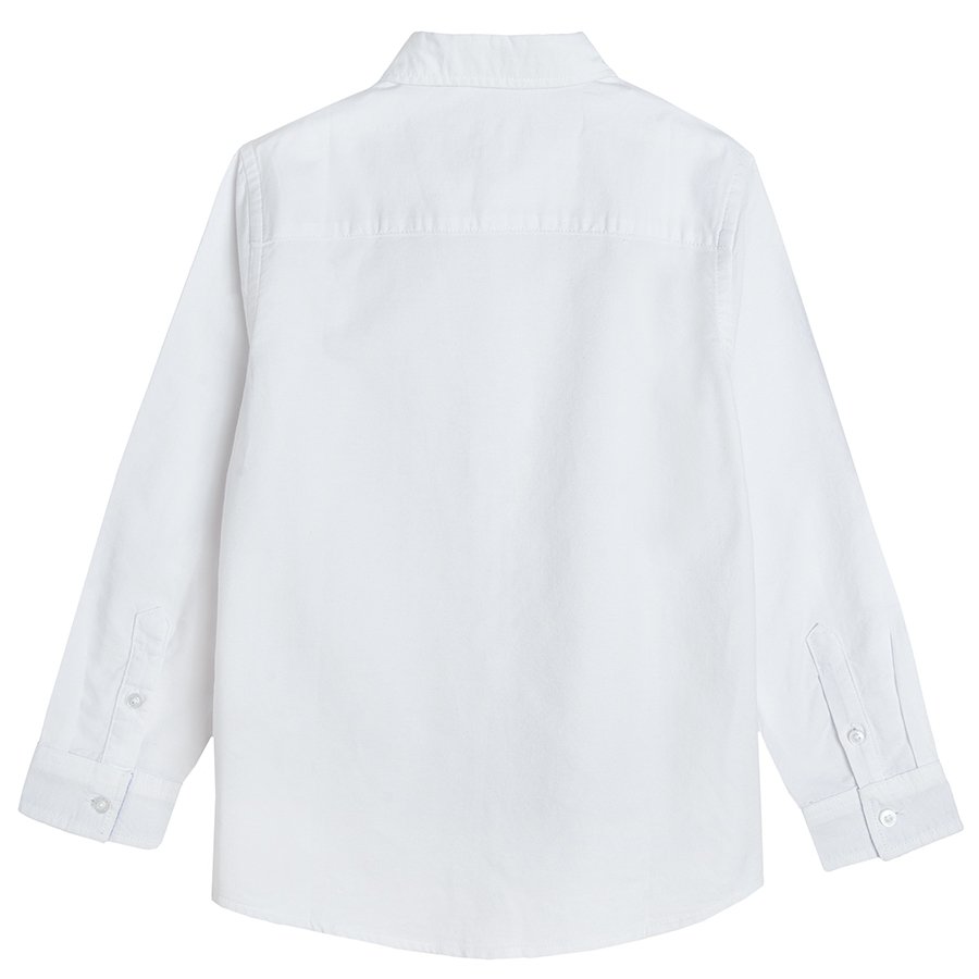 White button down short with chest pocket