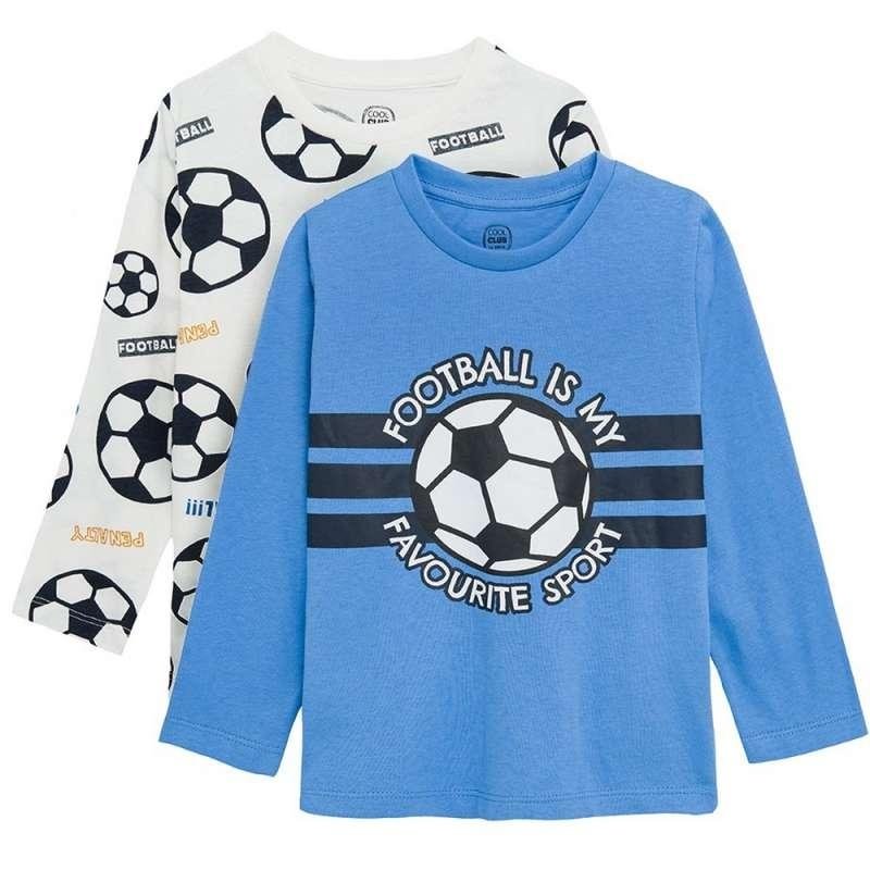 Football long sleeve blouses 2-pack