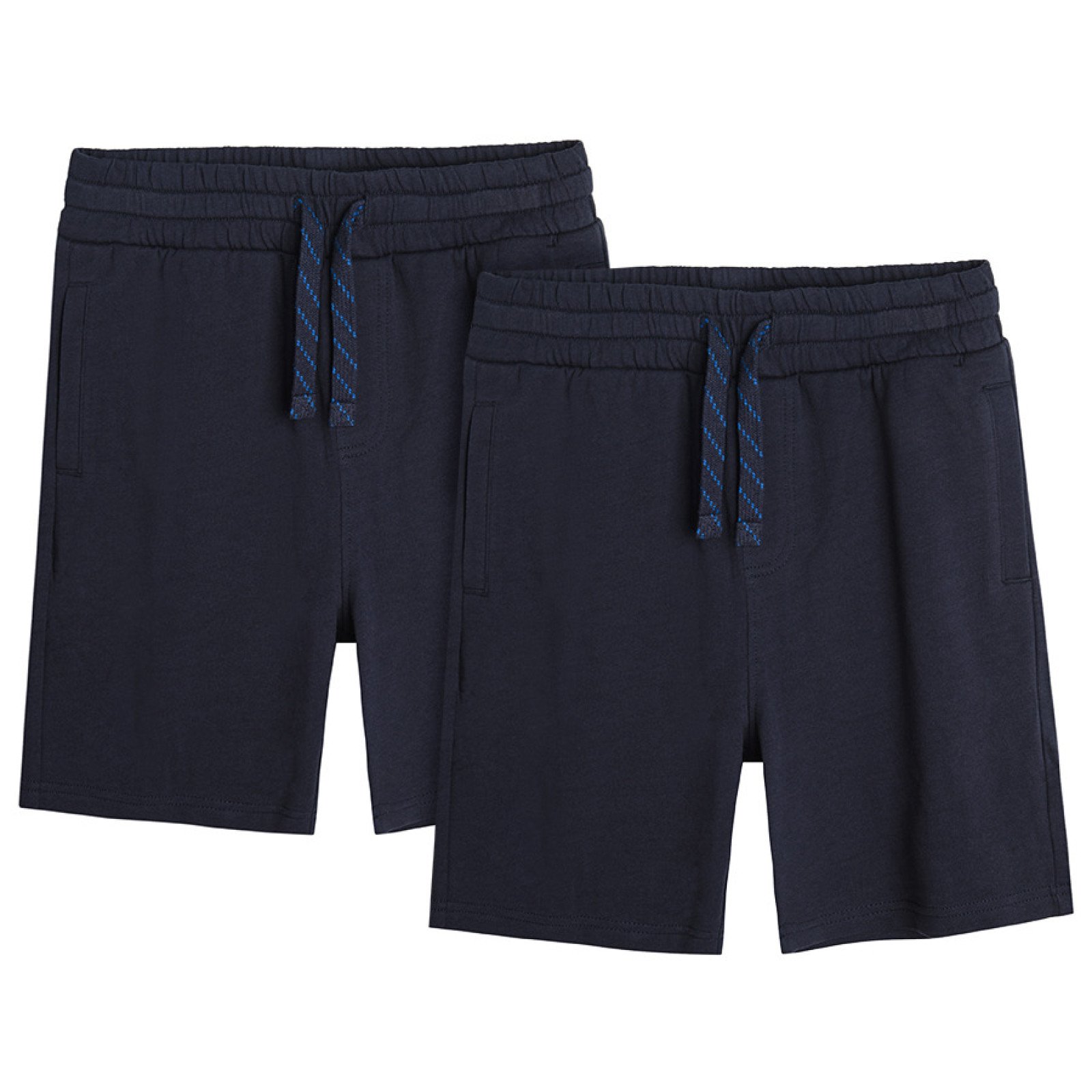 Blue shorts with cord in the waist- 2 pack