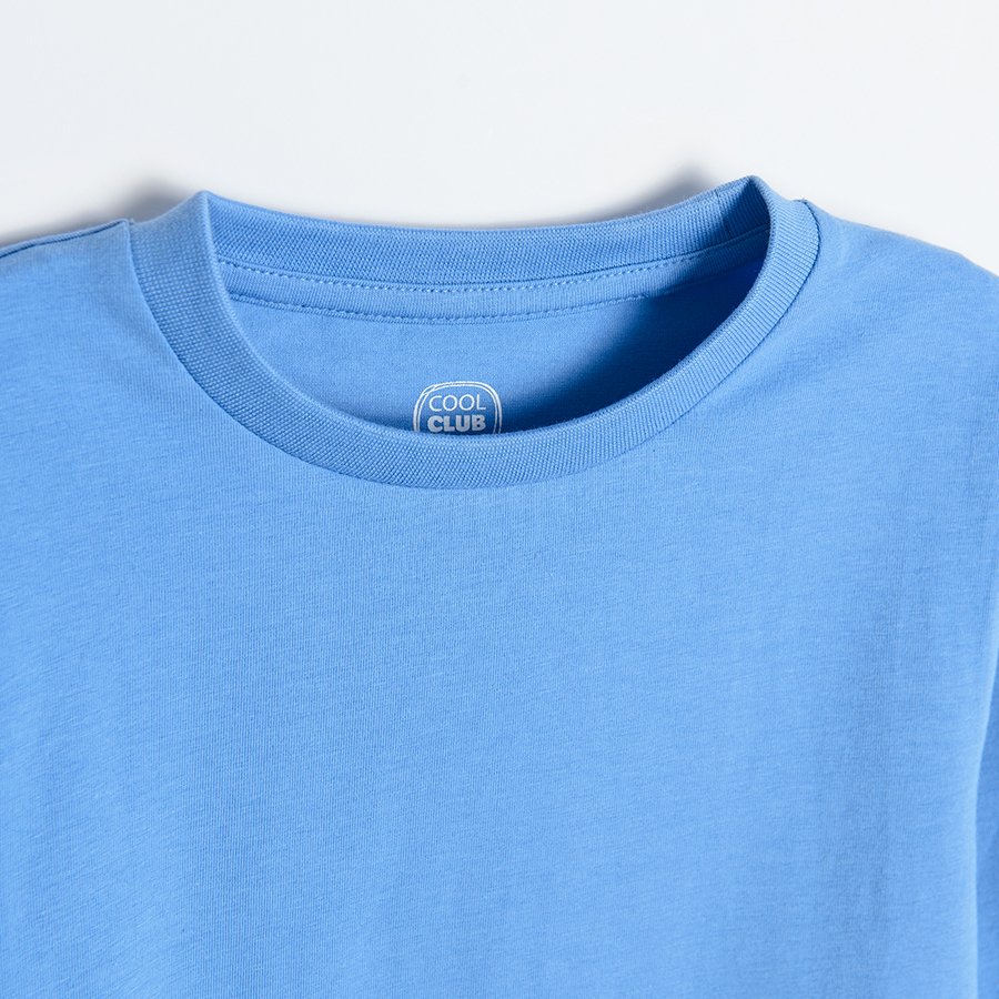 Blue long sleeve blouse