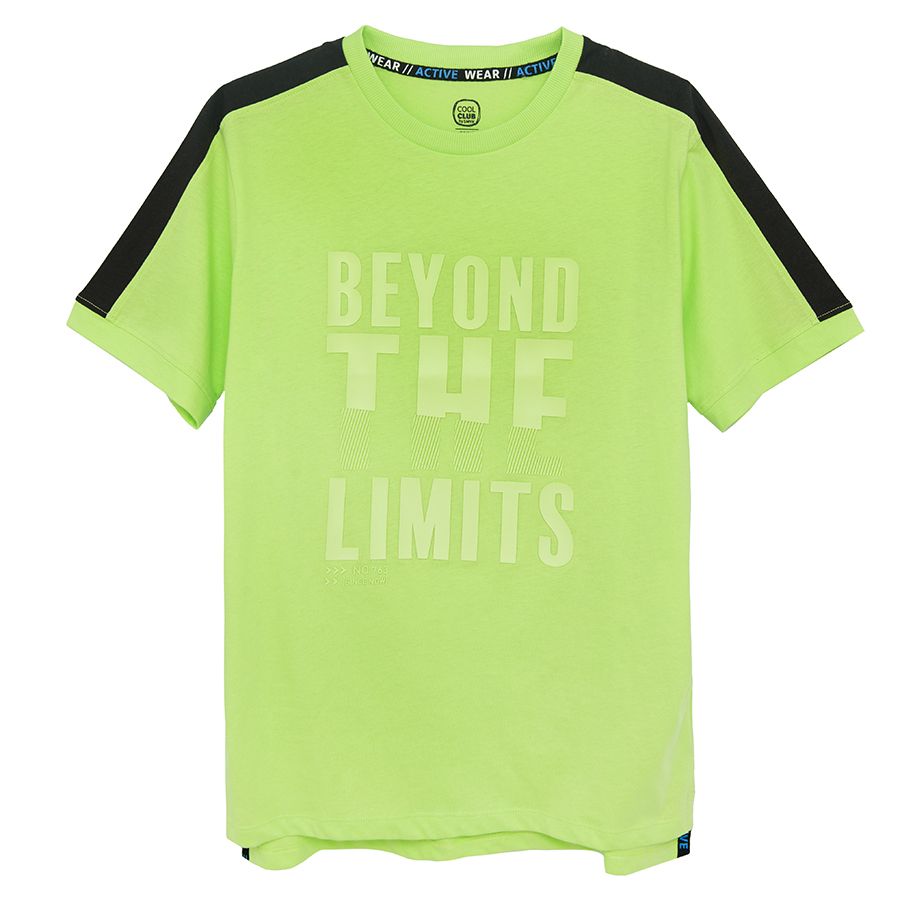 Lime BEYOND THE LIMITS short sleeve blouse