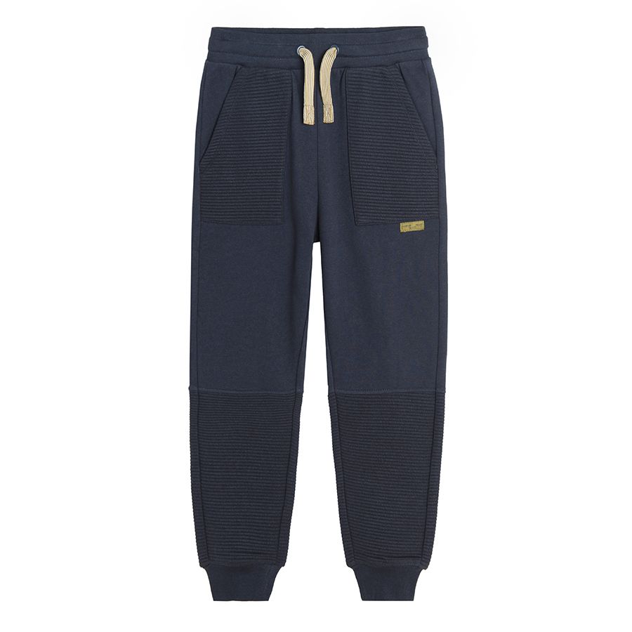 Navy blue jogging pants