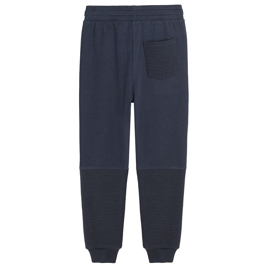 Navy blue jogging pants