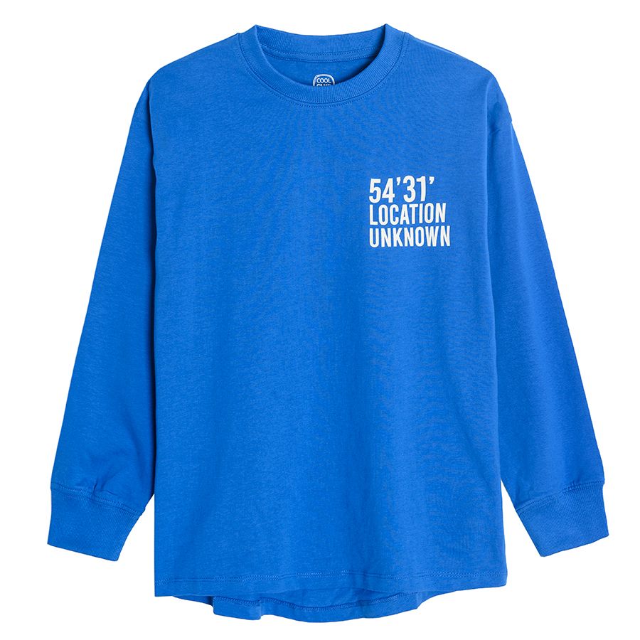 Blue sweatshirt