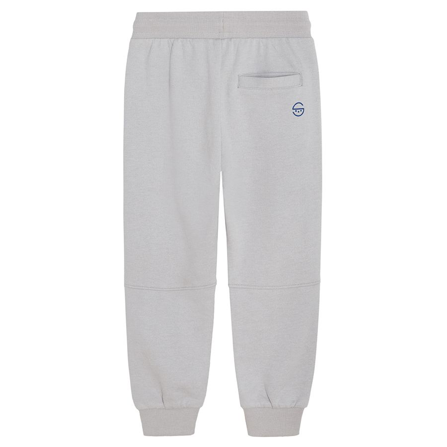 Green and grey jogging pants with adjustable waist- 2 pack