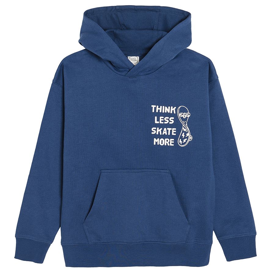 Set blue hooded sweatshirt and jogging pants