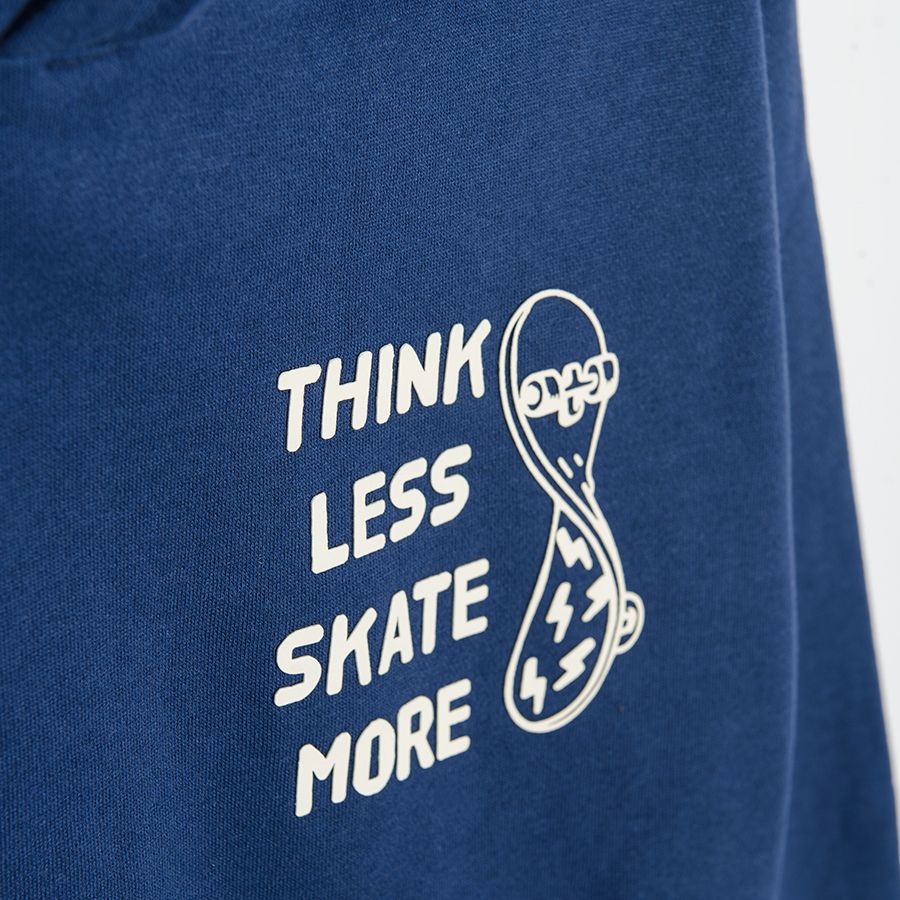 Set blue hooded sweatshirt and jogging pants