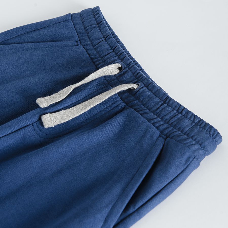 Set blue hooded sweatshirt and jogging pants