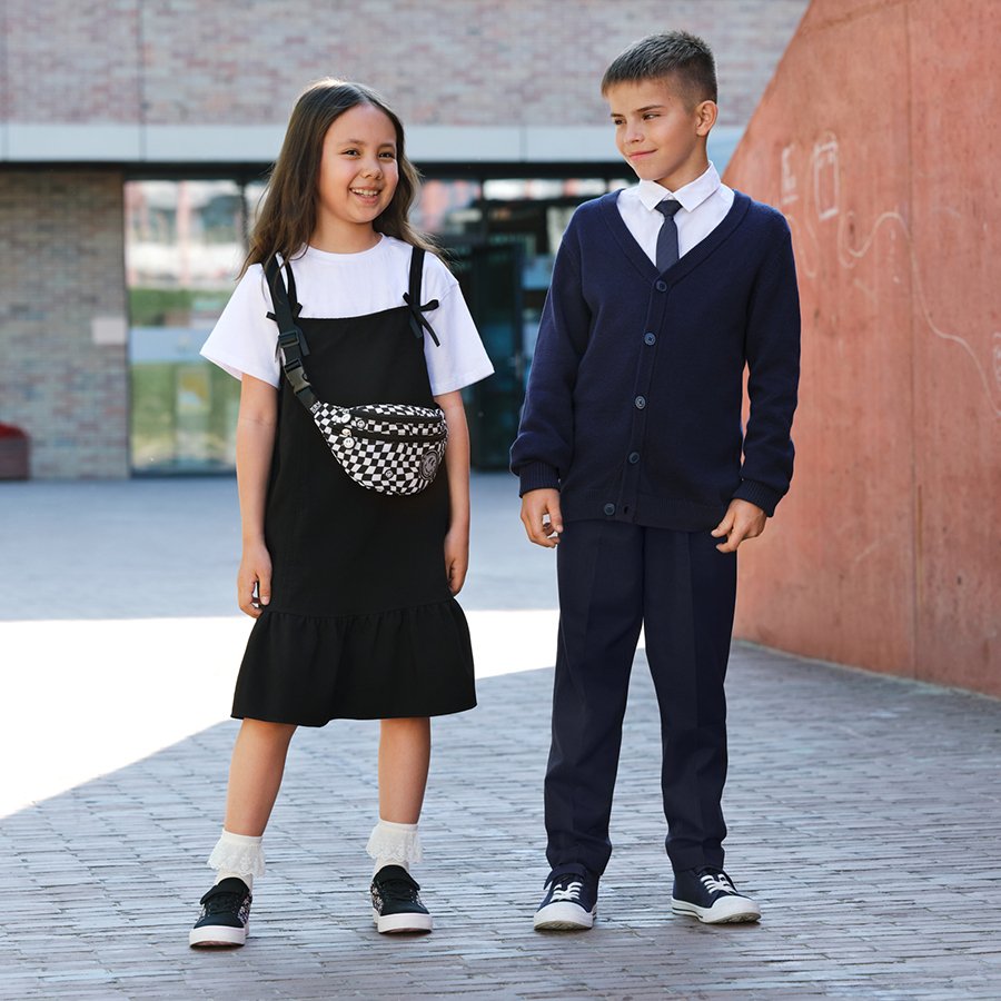 Black suit trousers