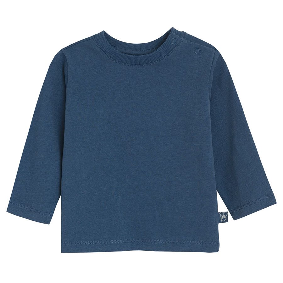 Blue long sleeve blouse