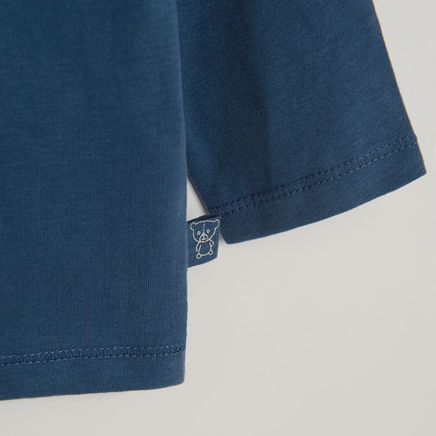 Blue long sleeve blouse