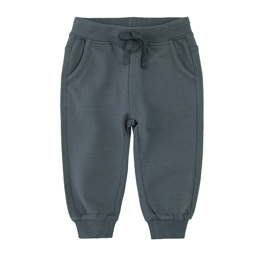 Dark grey sweatpants with cord
