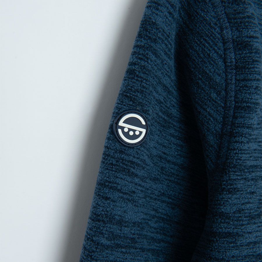 Blue zip through sweatshirt