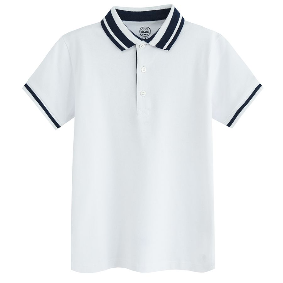 White short sleeve Polo T-shirt