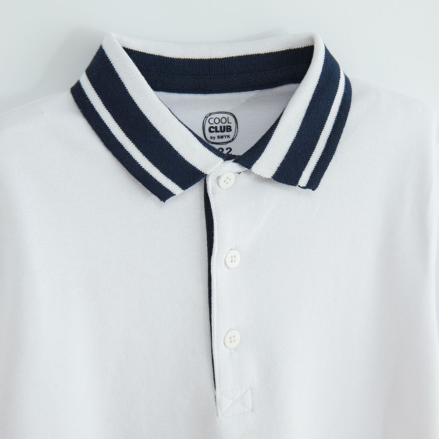 White short sleeve Polo T-shirt