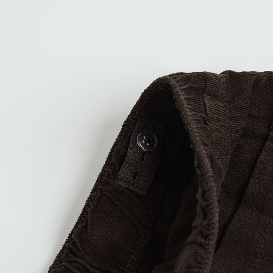 Cοrduroy pants with fleece lining