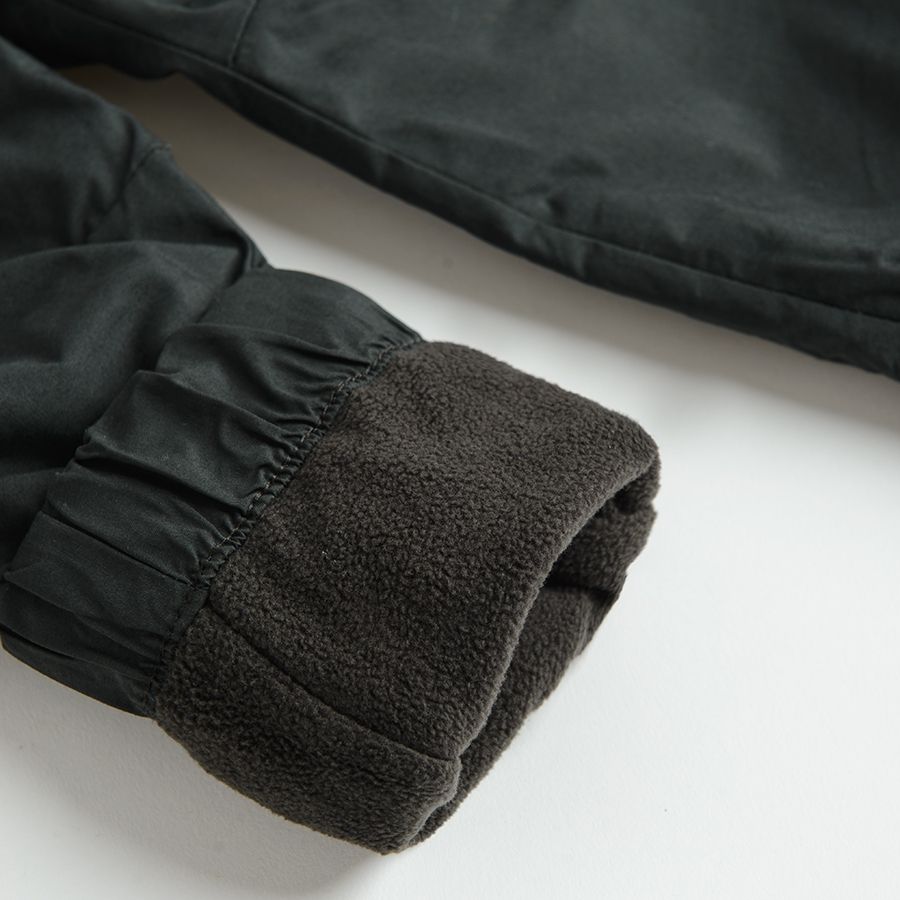 Black cargo trousers