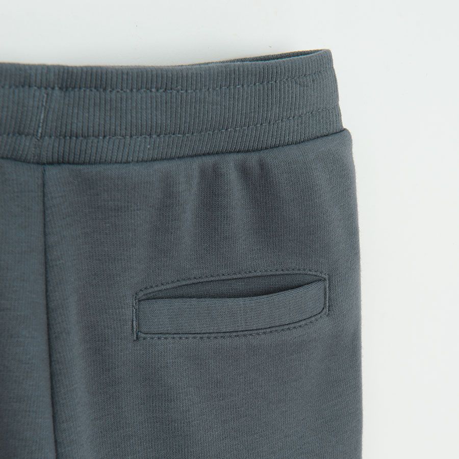 Black jogging pants with cord on the waist