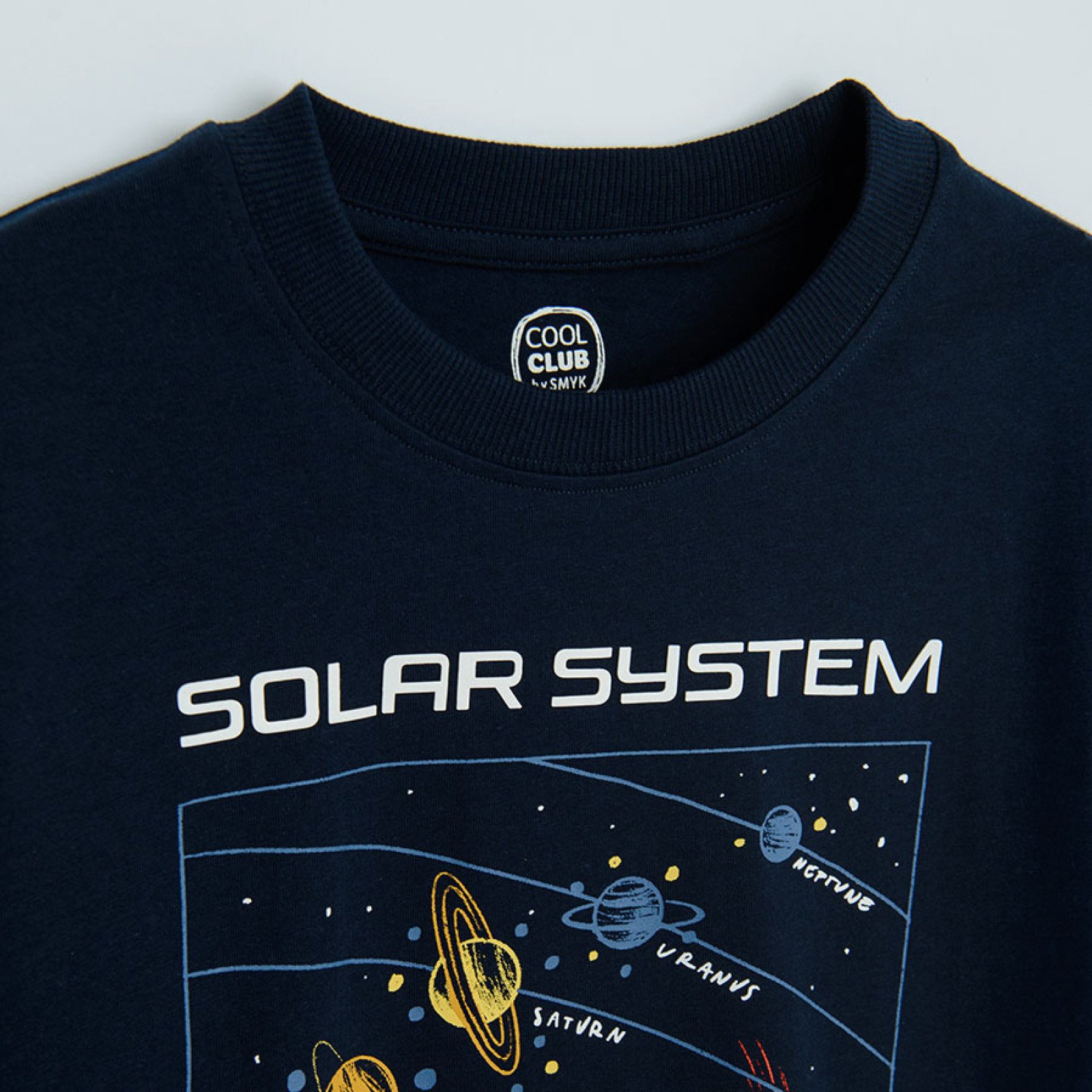 Blue long sleeve 'Solar system' blouse