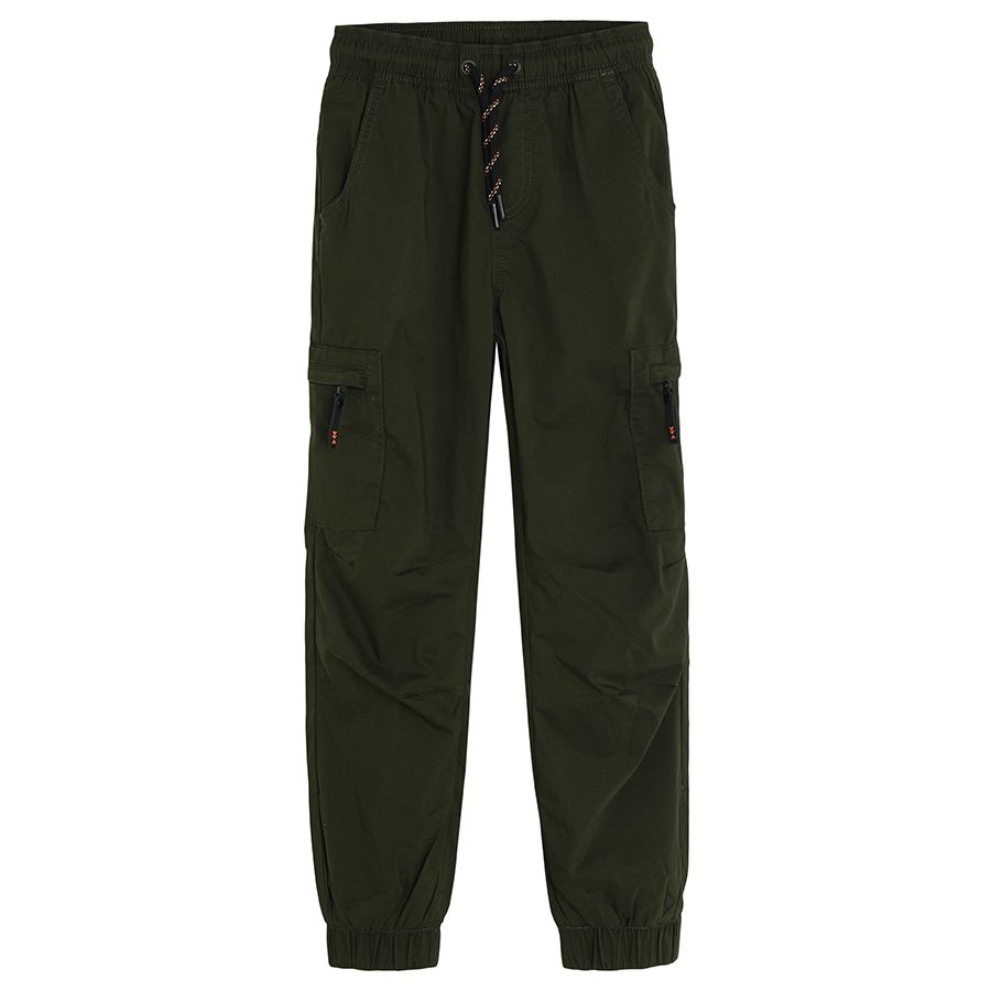 Black cargo trousers