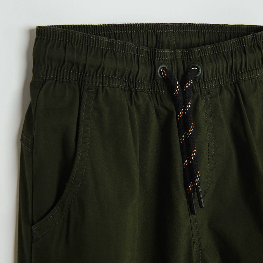 Black cargo trousers