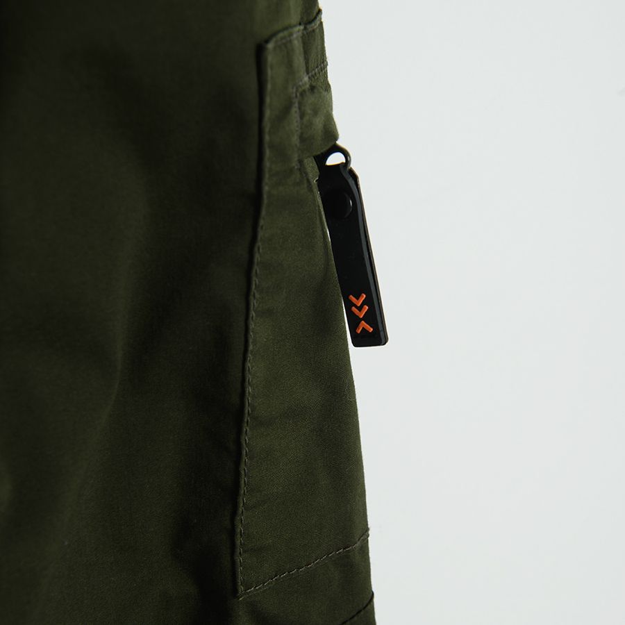 Black cargo trousers
