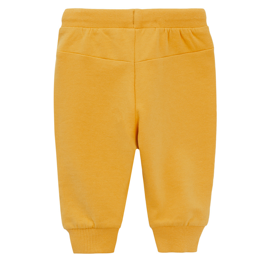 Yellow sweatpants with cord