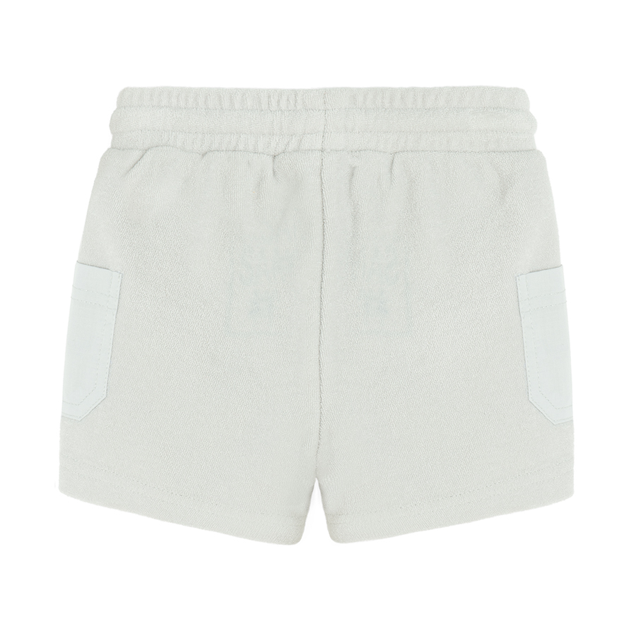 Light grey shorts with side pockets