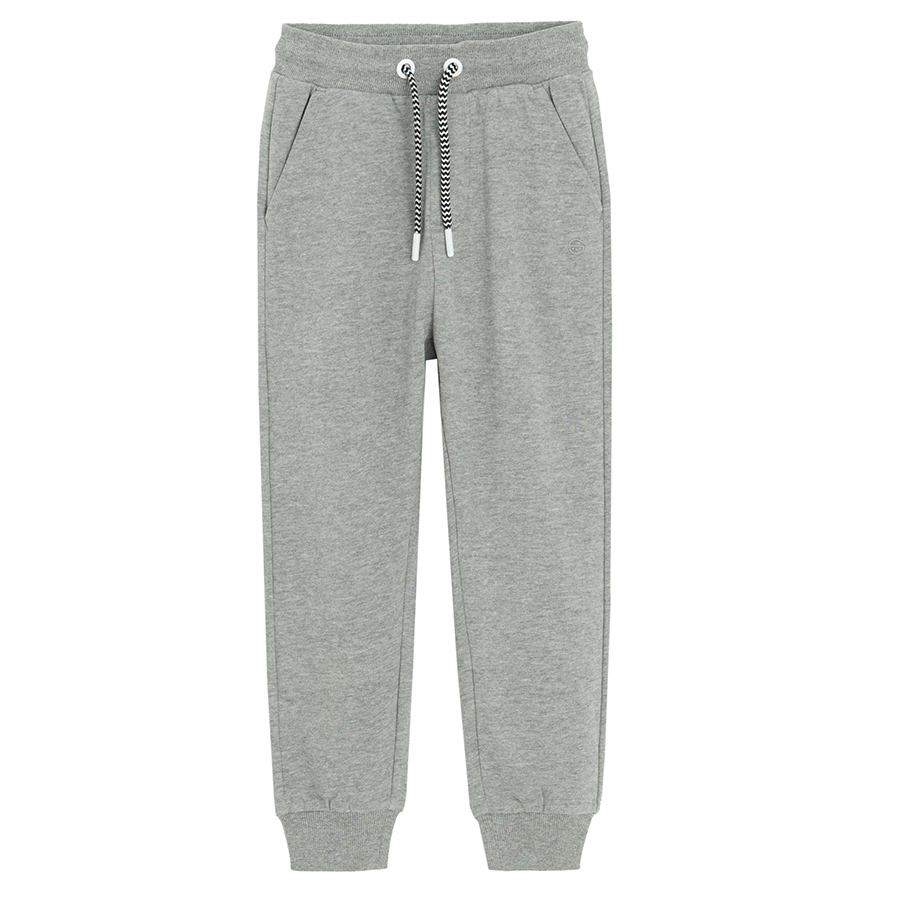 Grey sweatpants with cord