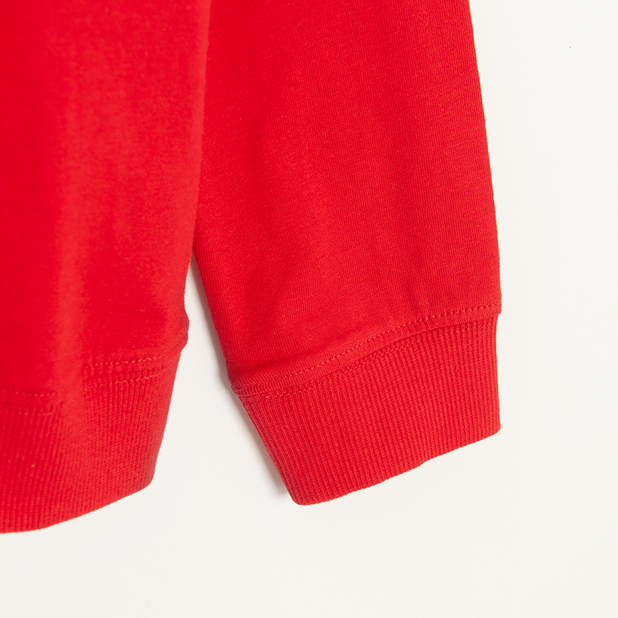 Red sweatshirt