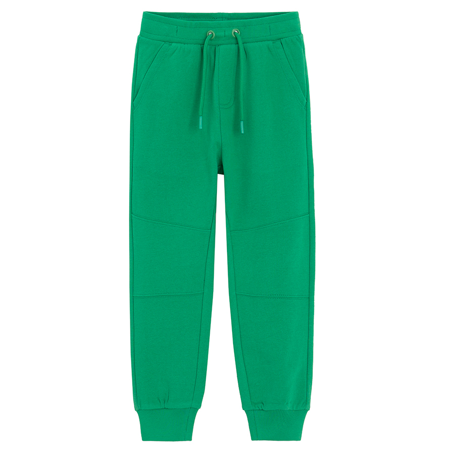 Green sweatpants with cord