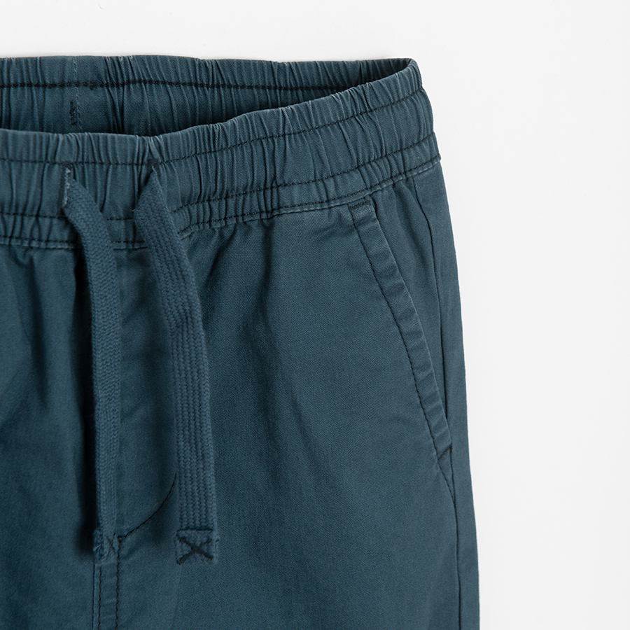 Blue grey sweatpants with cord