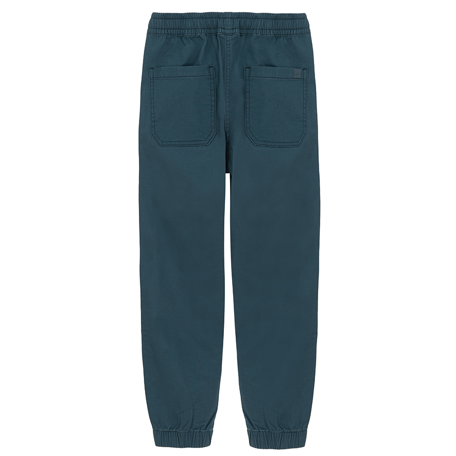 Blue grey sweatpants with cord