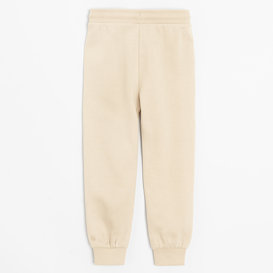 Blue and grey sweatpants with cord