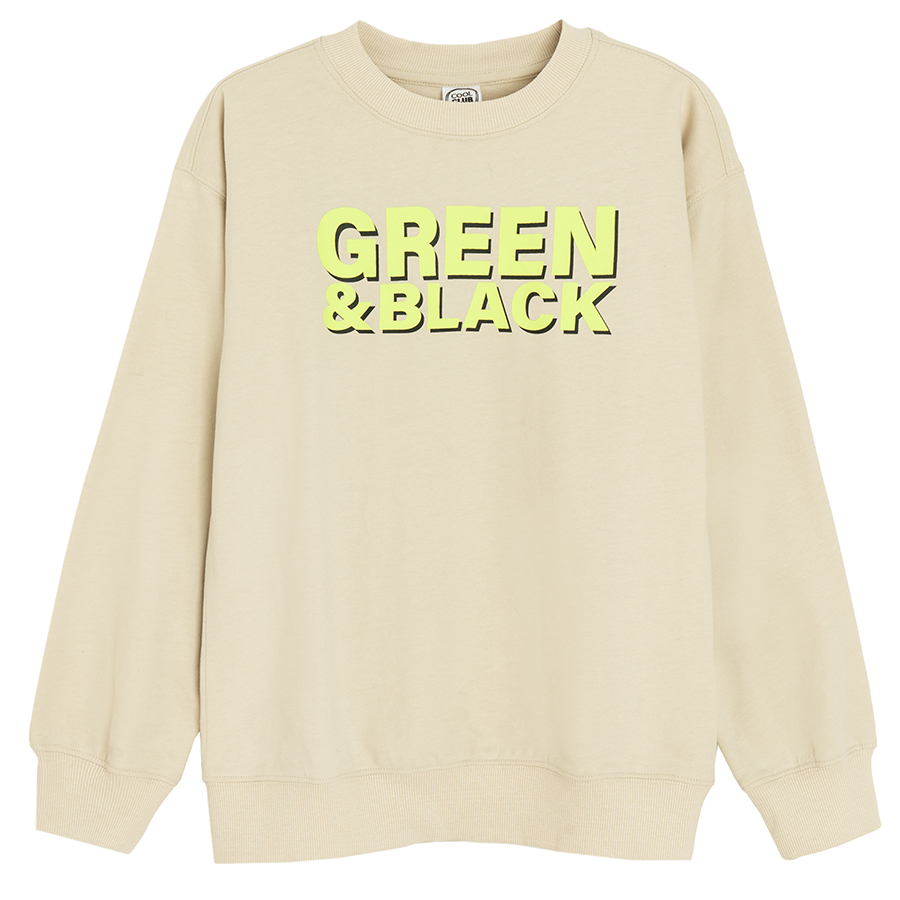 Green and Black sweatshirt