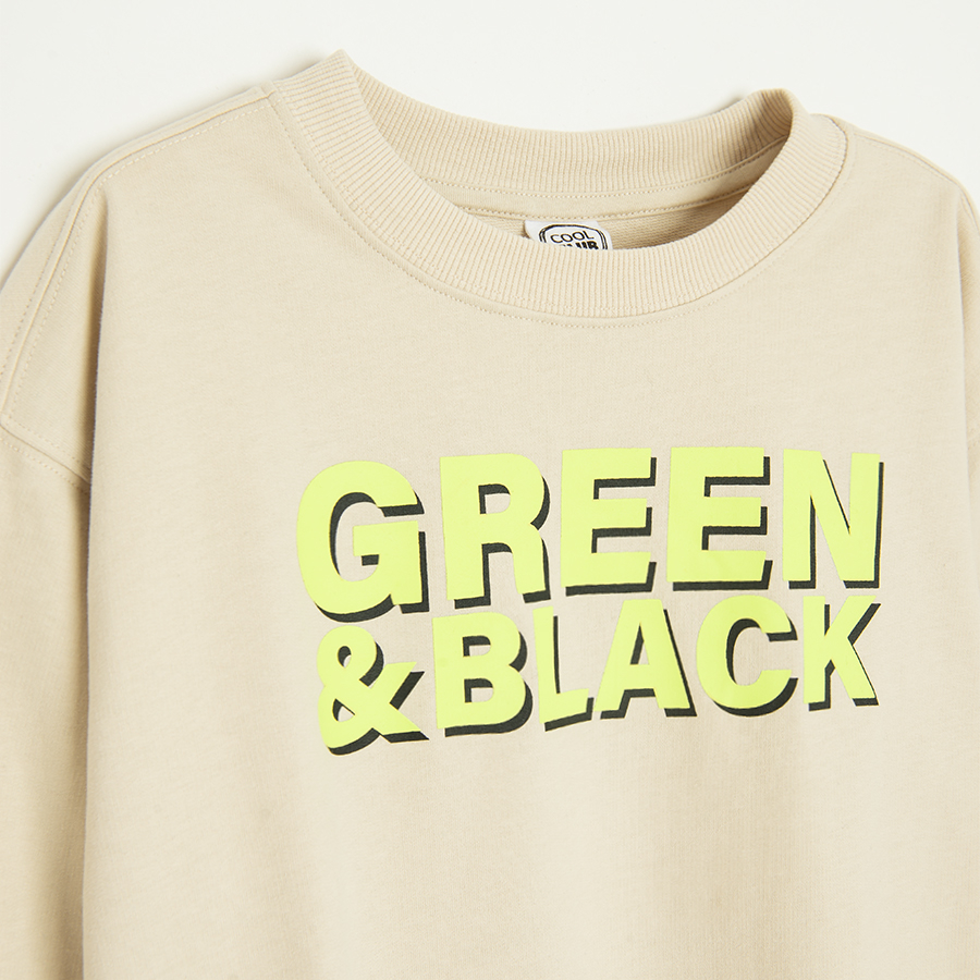 Green and Black sweatshirt