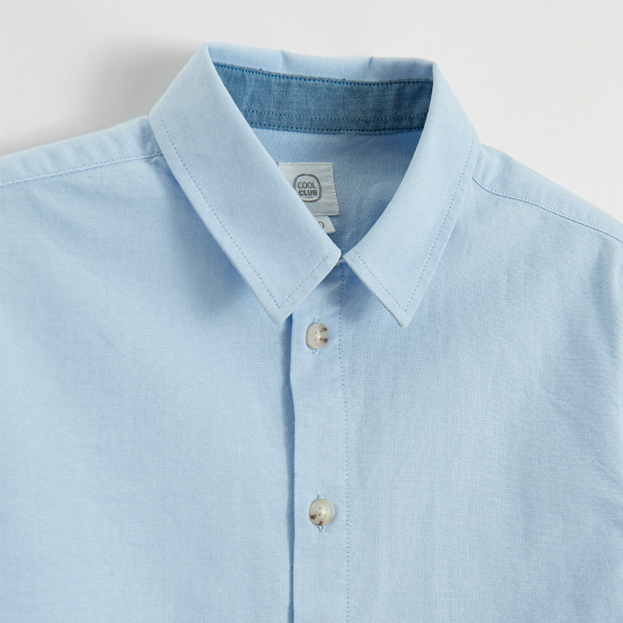 Light blue long sleeve button down shirt