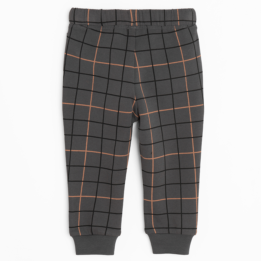 Grey checked pants