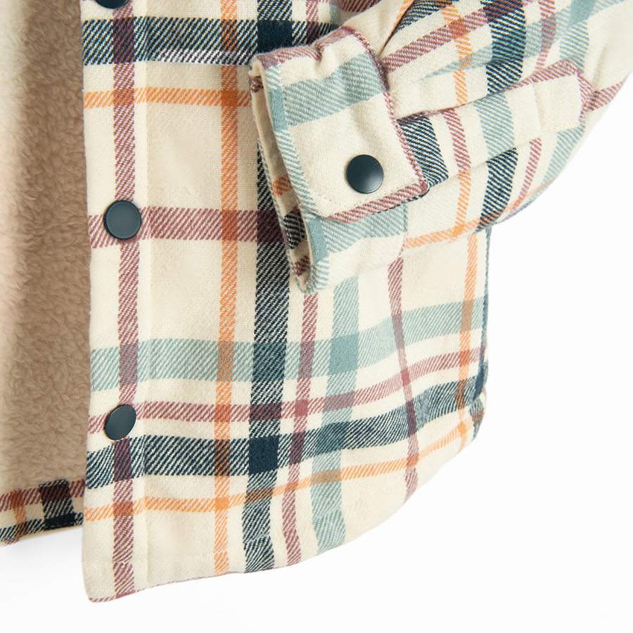 Checked shirt with chest pocket