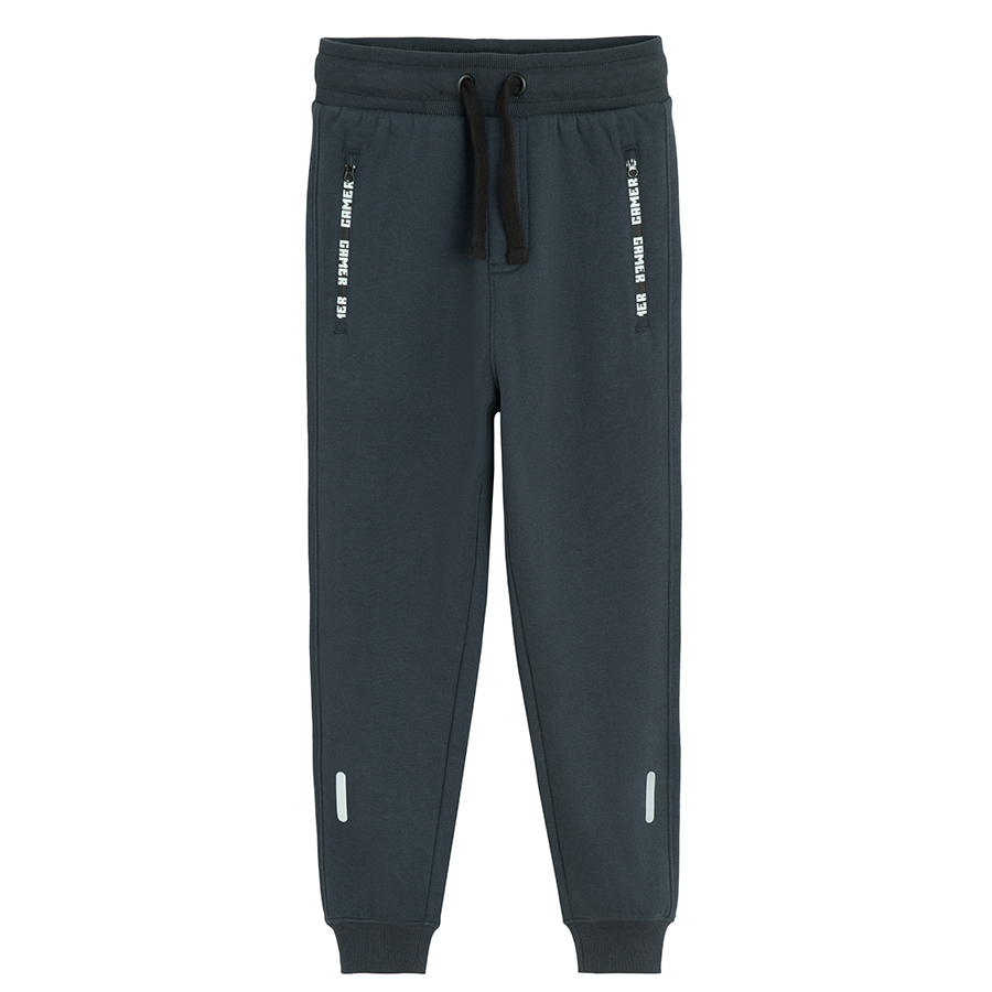 Blue jogging pants